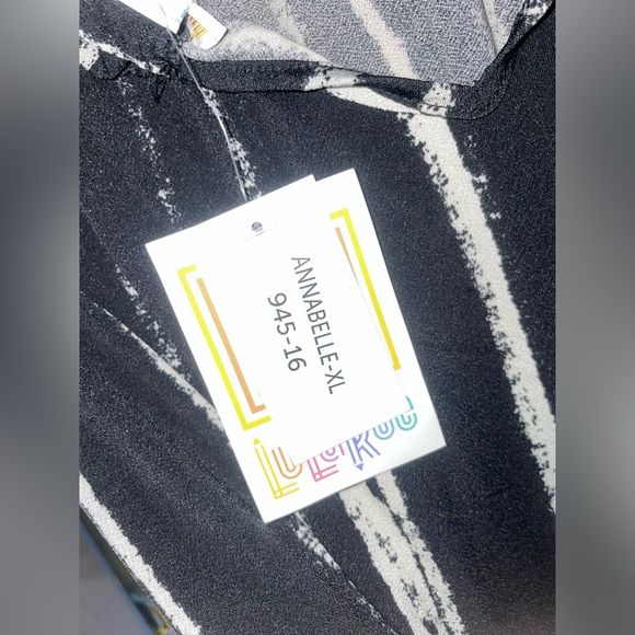 LulaRoe Annabelle, Vertical Striped Dress - Picture 6 of 8